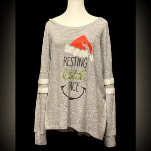 Spencer’s resting b**ch face slouchy long sleeve top
